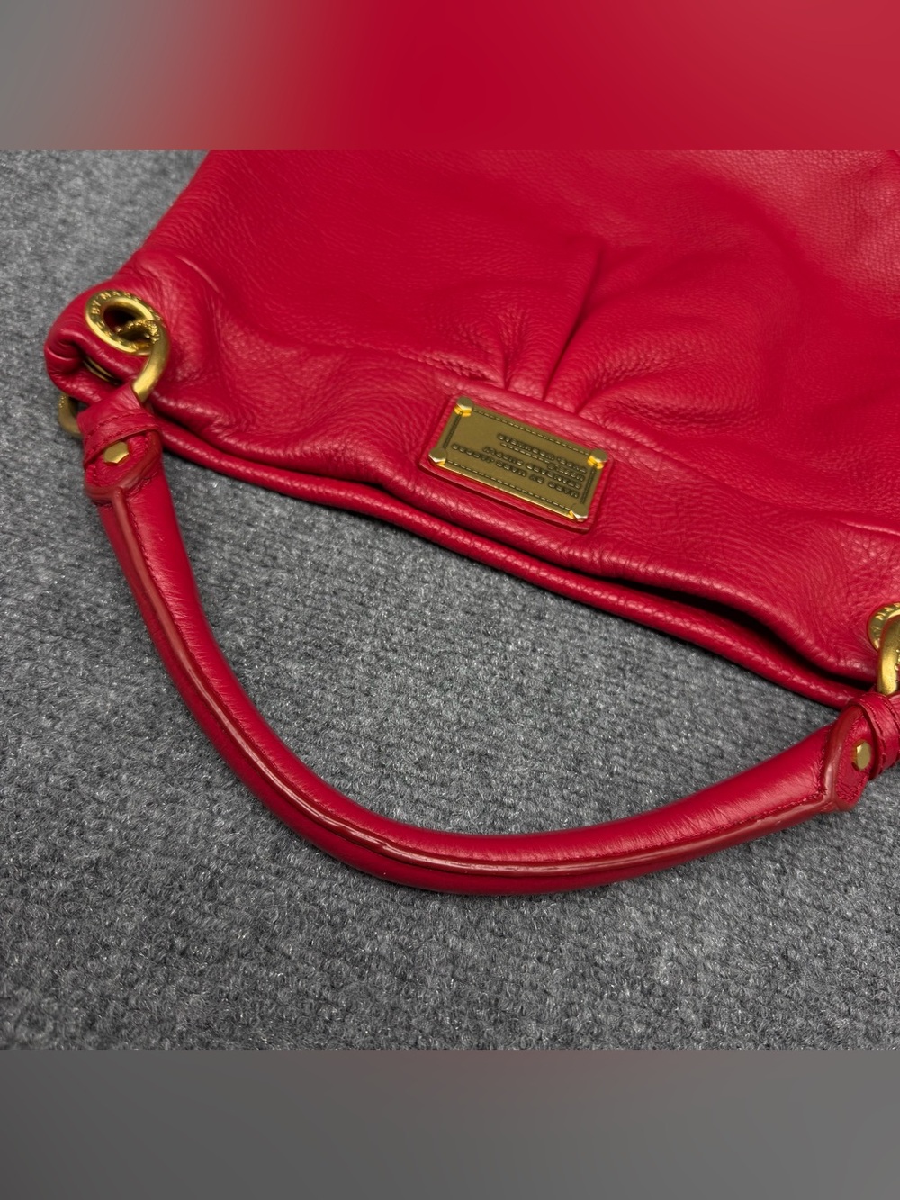 MARC JACOBS Classic Q Hiller Bag Bright Red - Picture 4 of 15